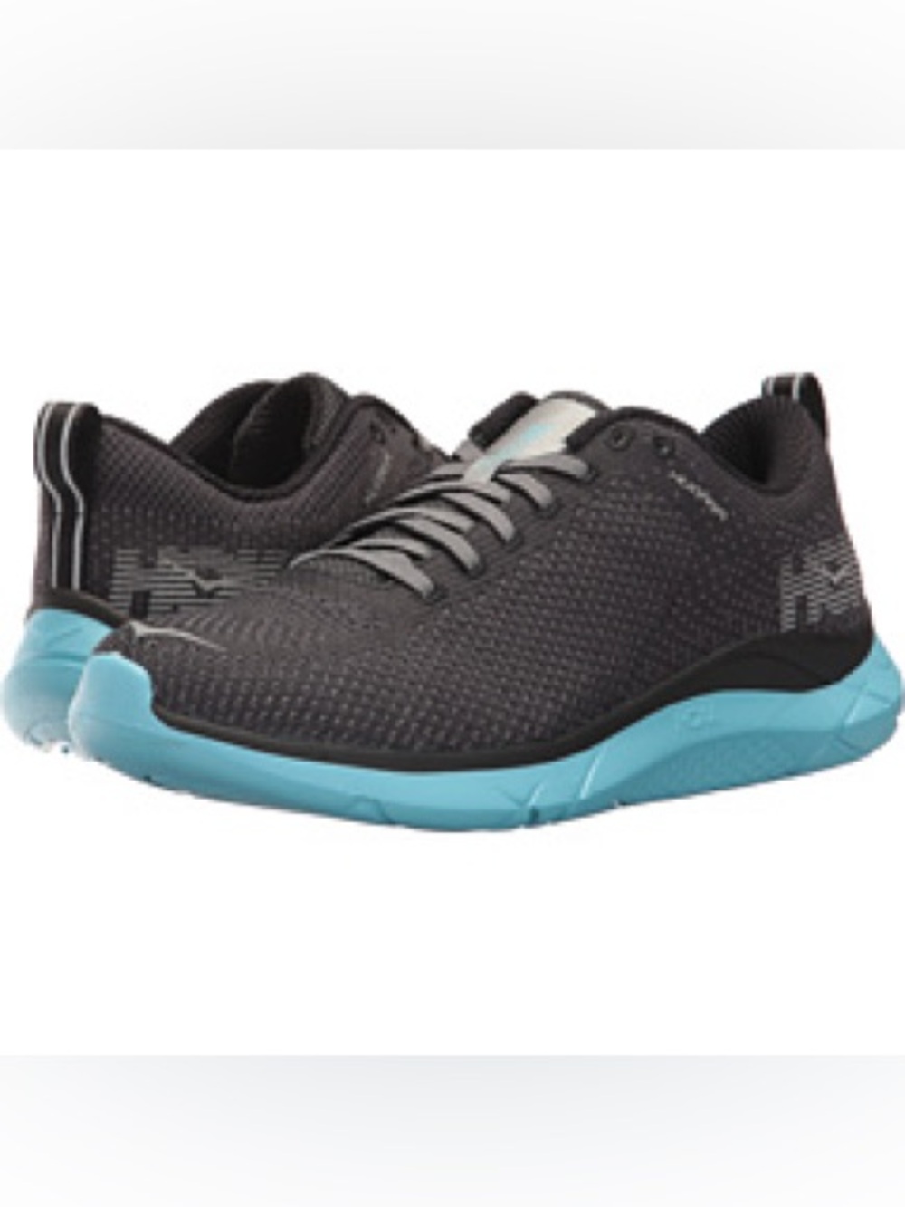 Hoka One One Hupana 2 Running Sneakers in Black & Aqua